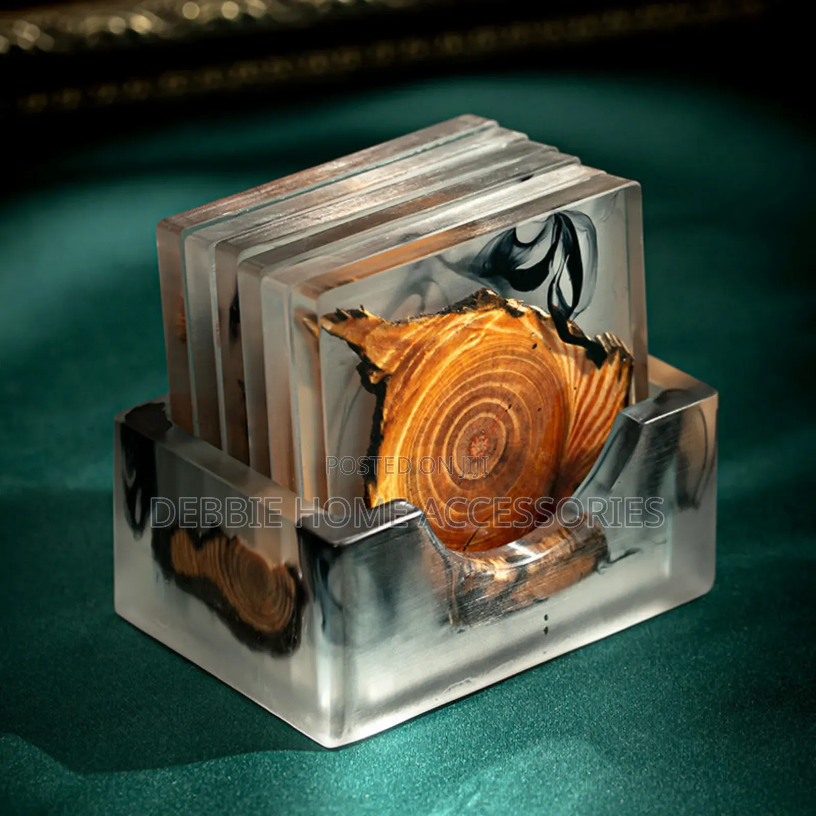 Resin Wooden Coasters Set
(6pcs)