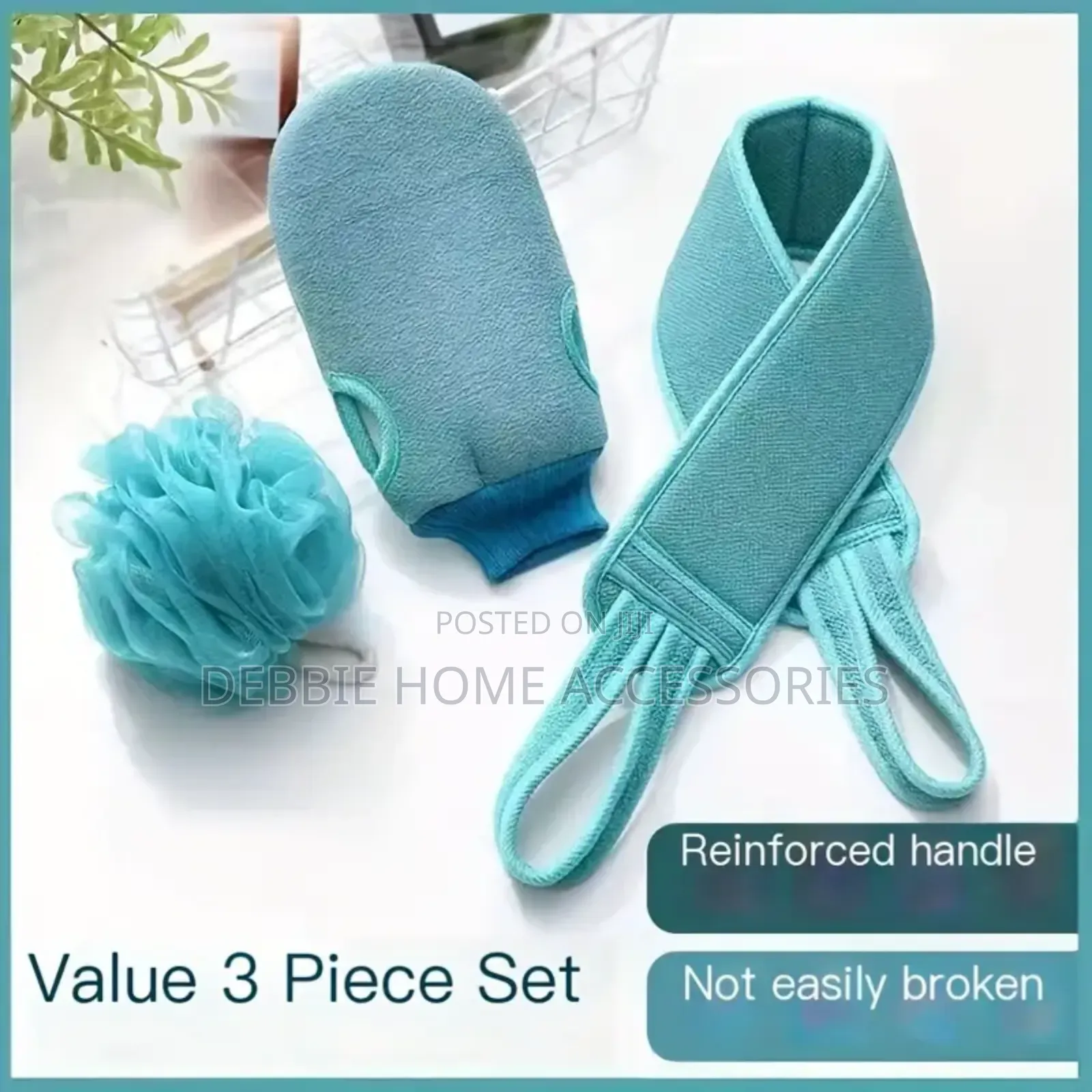 Back Scrubber -3pcs in 1 Set