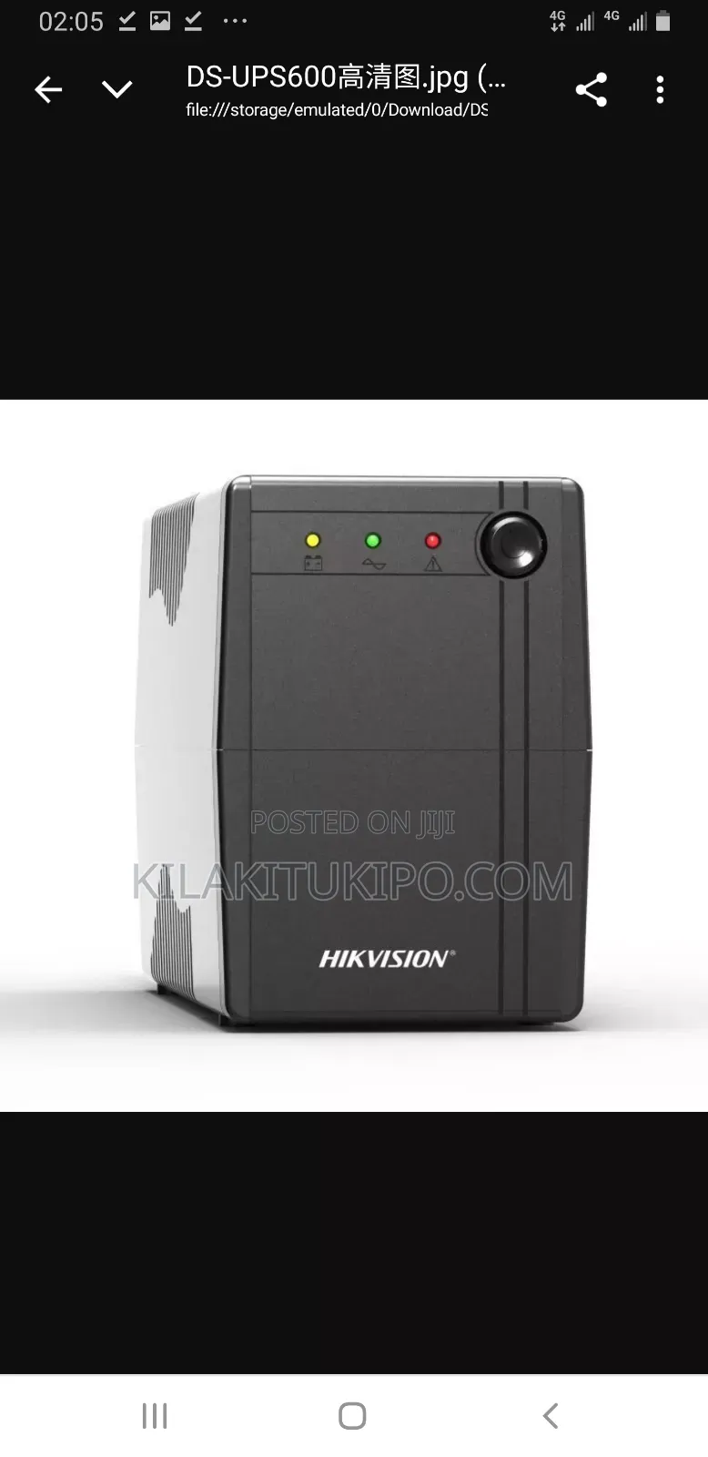 Ds-1000va Smart Ups Hikvision Backup Series