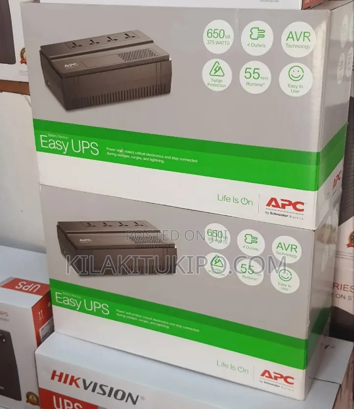 Apc Easy Ups 650va 350watts Battery Backup