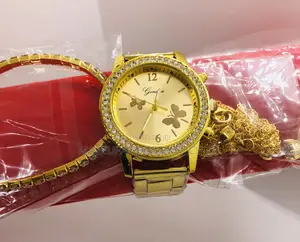 P11 - 95gold-Tone Women’S Quartz Watch Set*2 in Stock* Price 95,000
