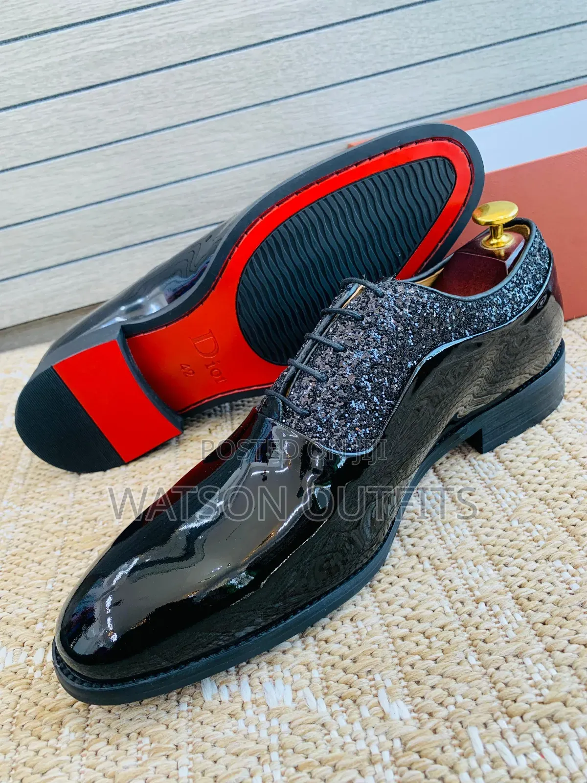 Viatu Vya Double Layer Za Leather Well Shiny