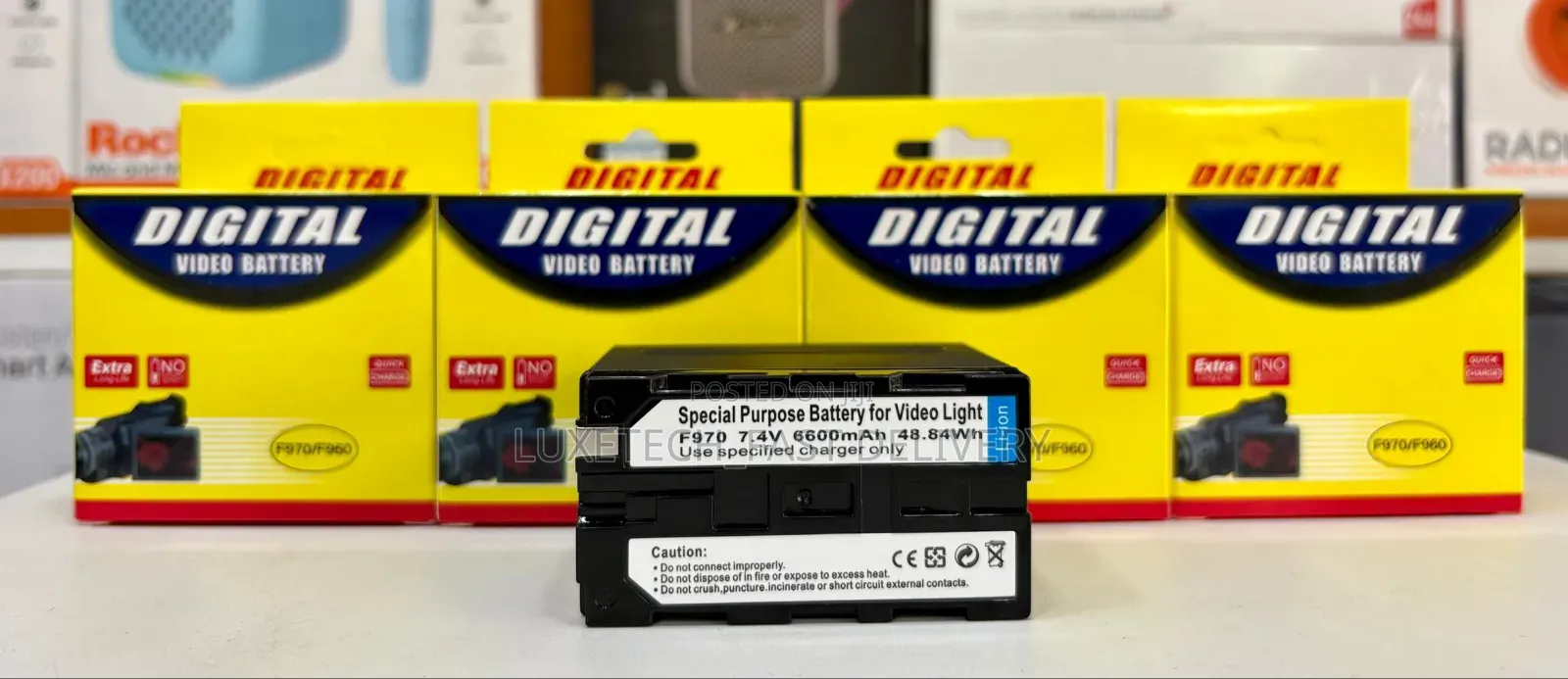 Digital Video Battery Np-F970/F960 (6600mah)