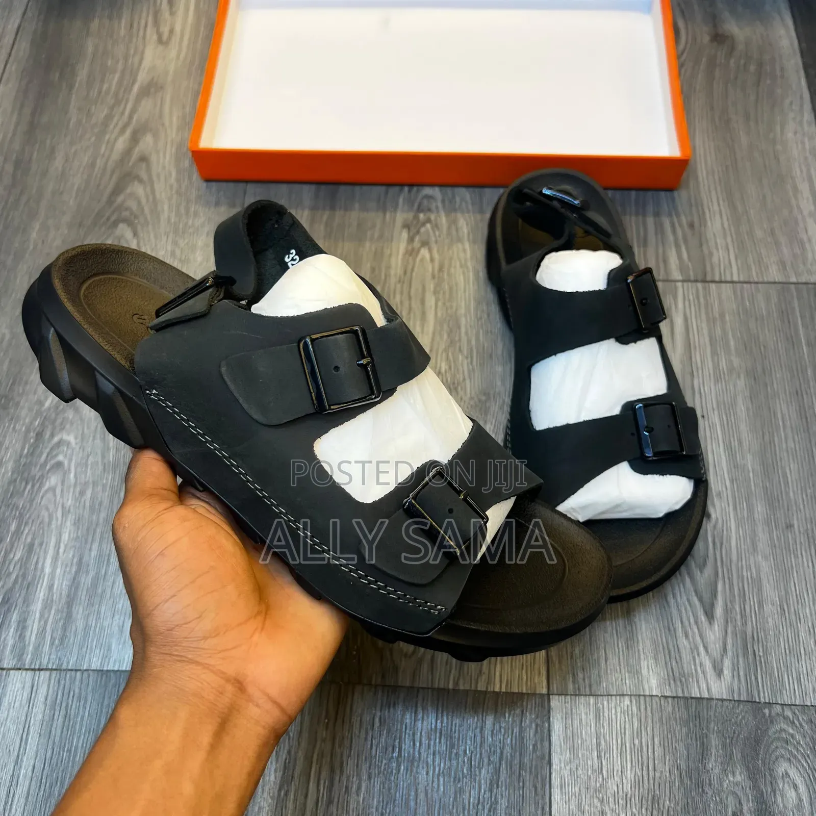 Men's Sandals Ecco Material Pure Leather