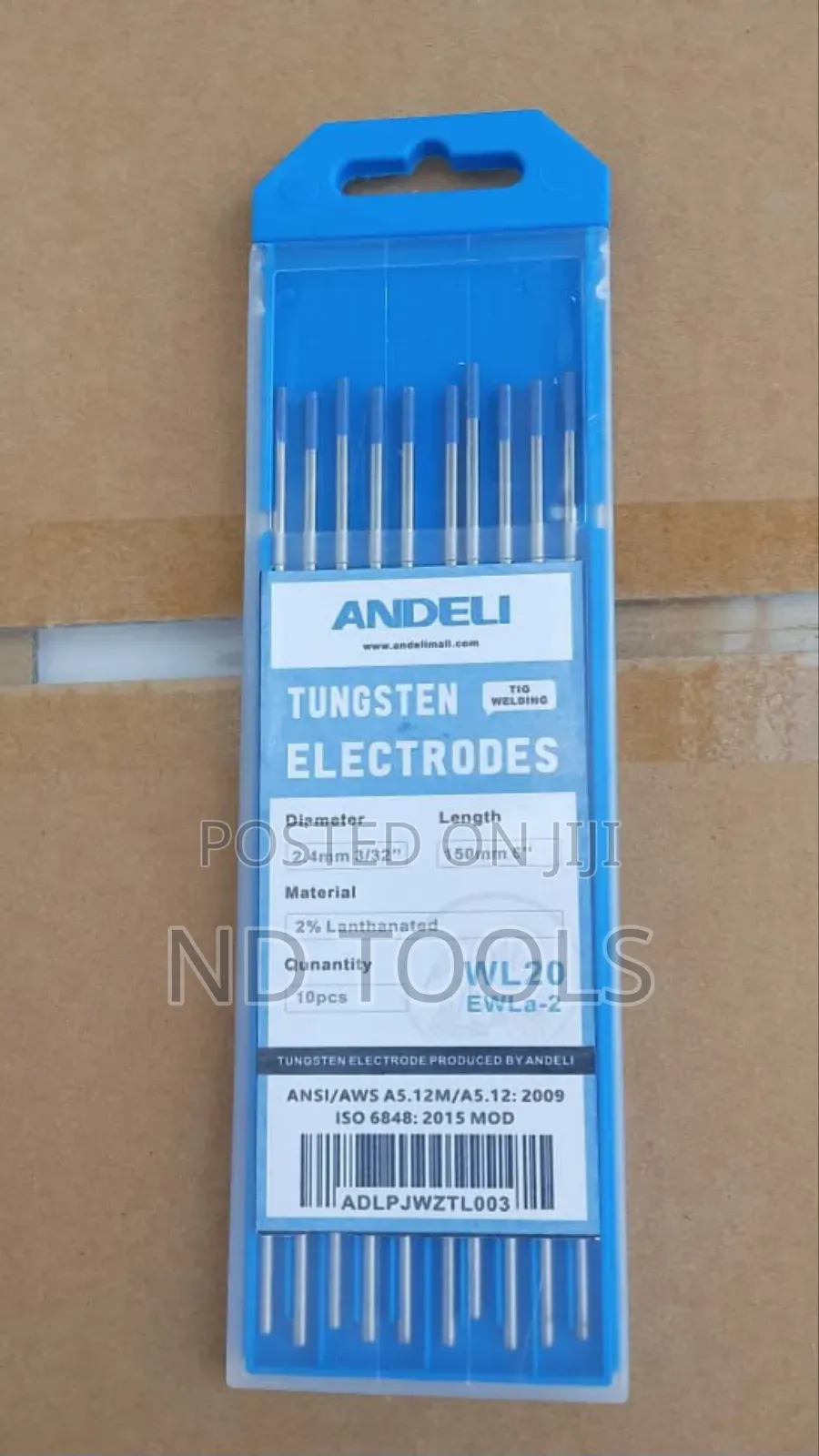 Tungsten Rods 2.4x150 Lanthanide2%