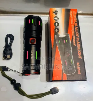 2 in 1 Powerful Led Flashlight With Power Bank