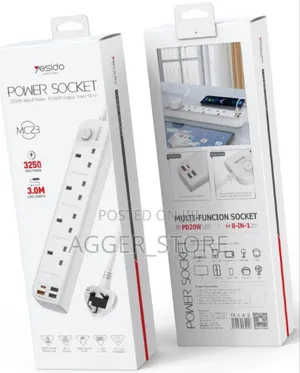 Yesido Power Socket Multifunctional 8 in 1