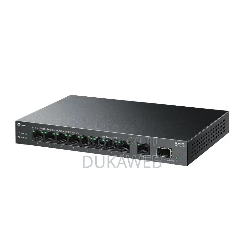 Tp-Link Ls1210gp 8-Port Gigabit Poe+ Desktop Switch – Brand New