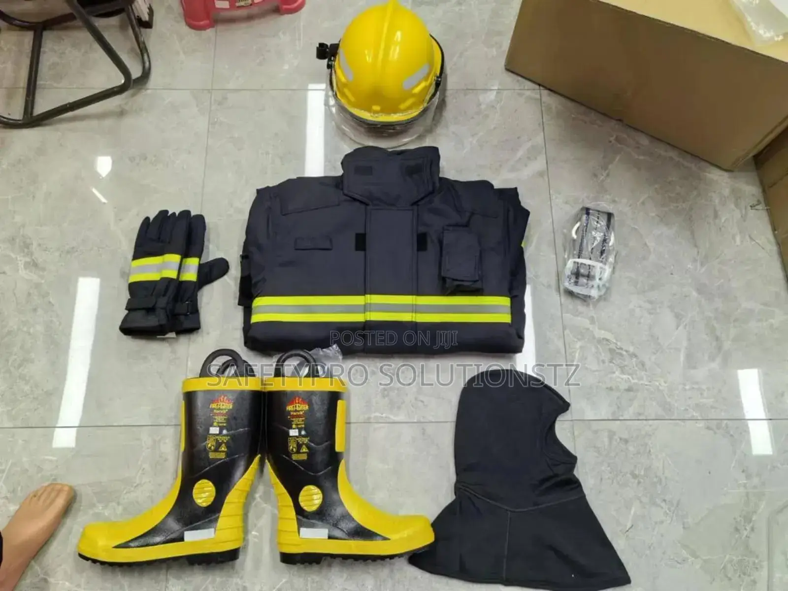 Fire Fighting Equipments Complete Set.