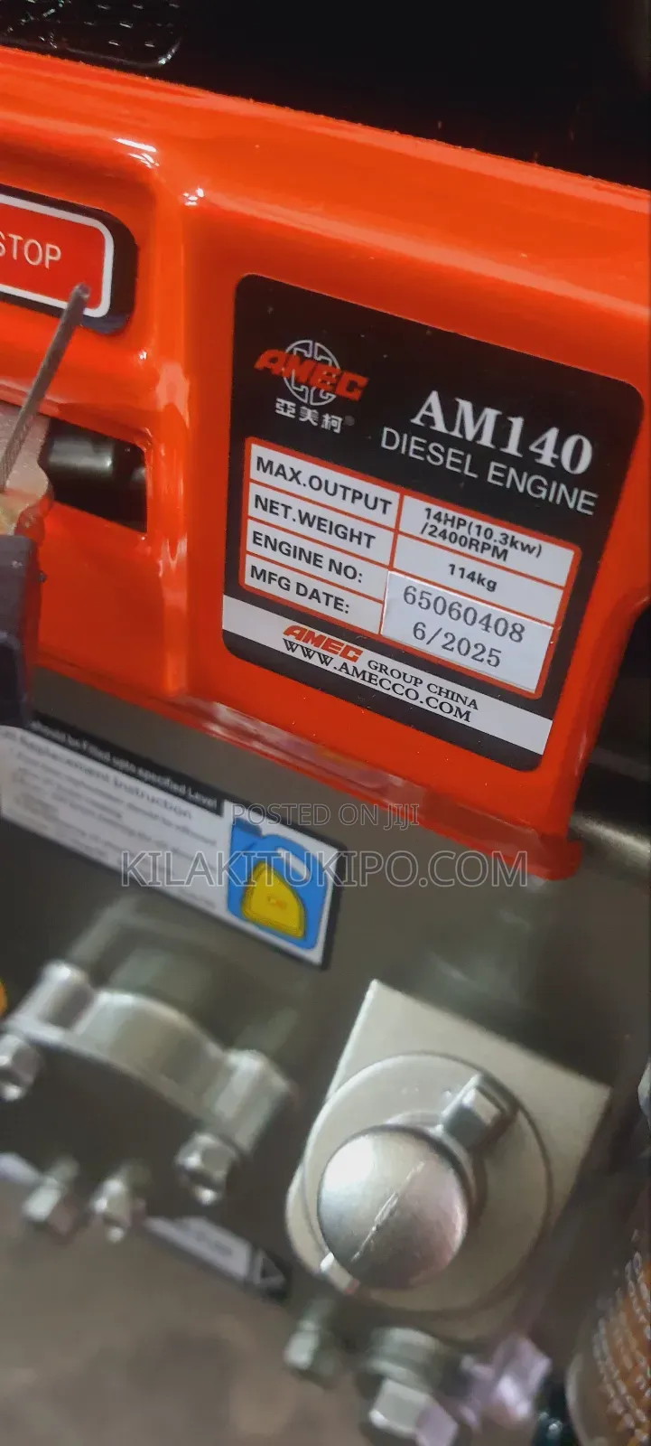 Power Tiller Amec Am140 Diesel Engine Hp-14