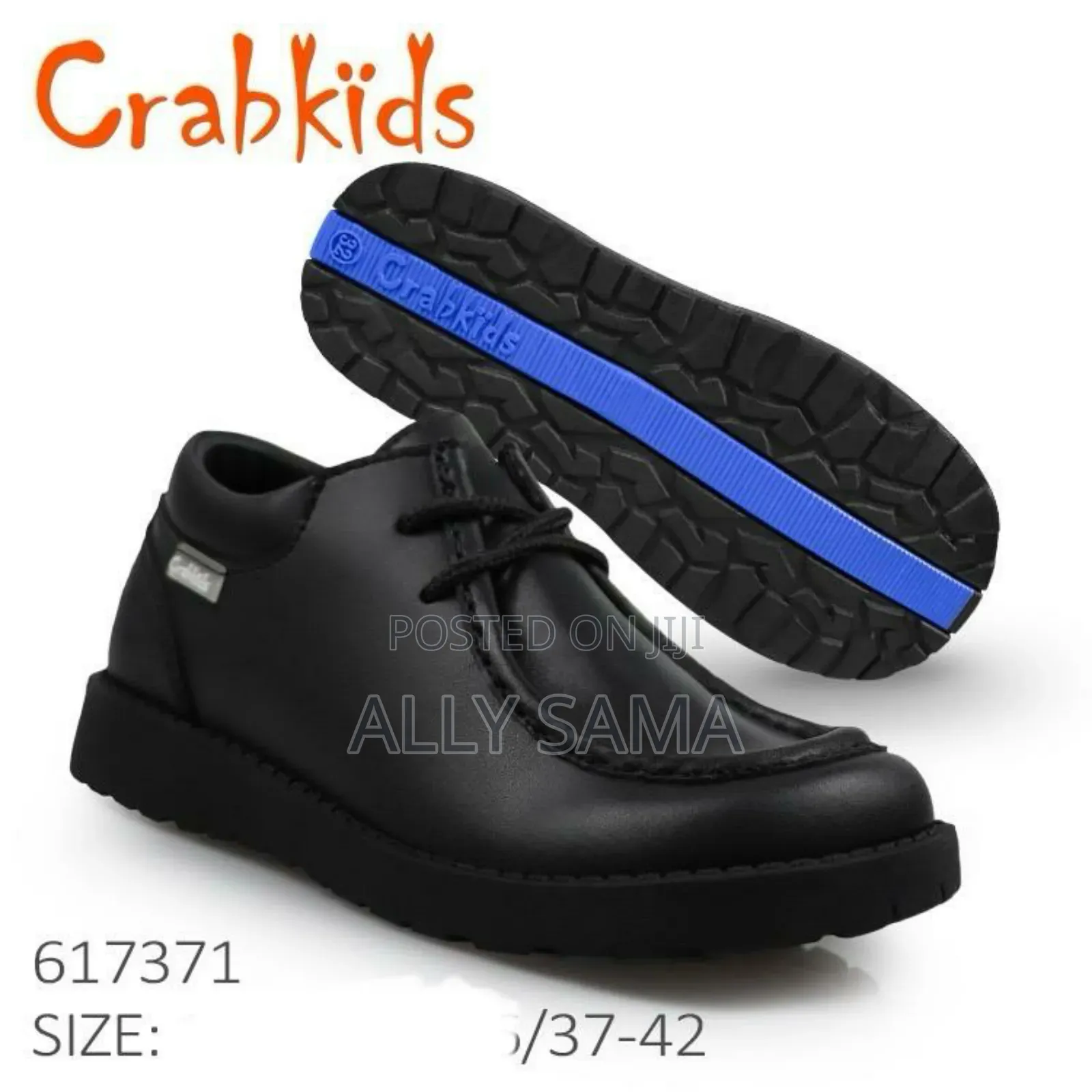School Shoes Crabkids Full Black for Boys