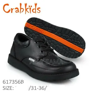 School Shoes Crabkids Full Black for Boys