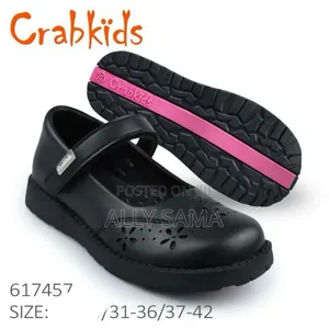 School Shoes Crab Kids Full Material Leather