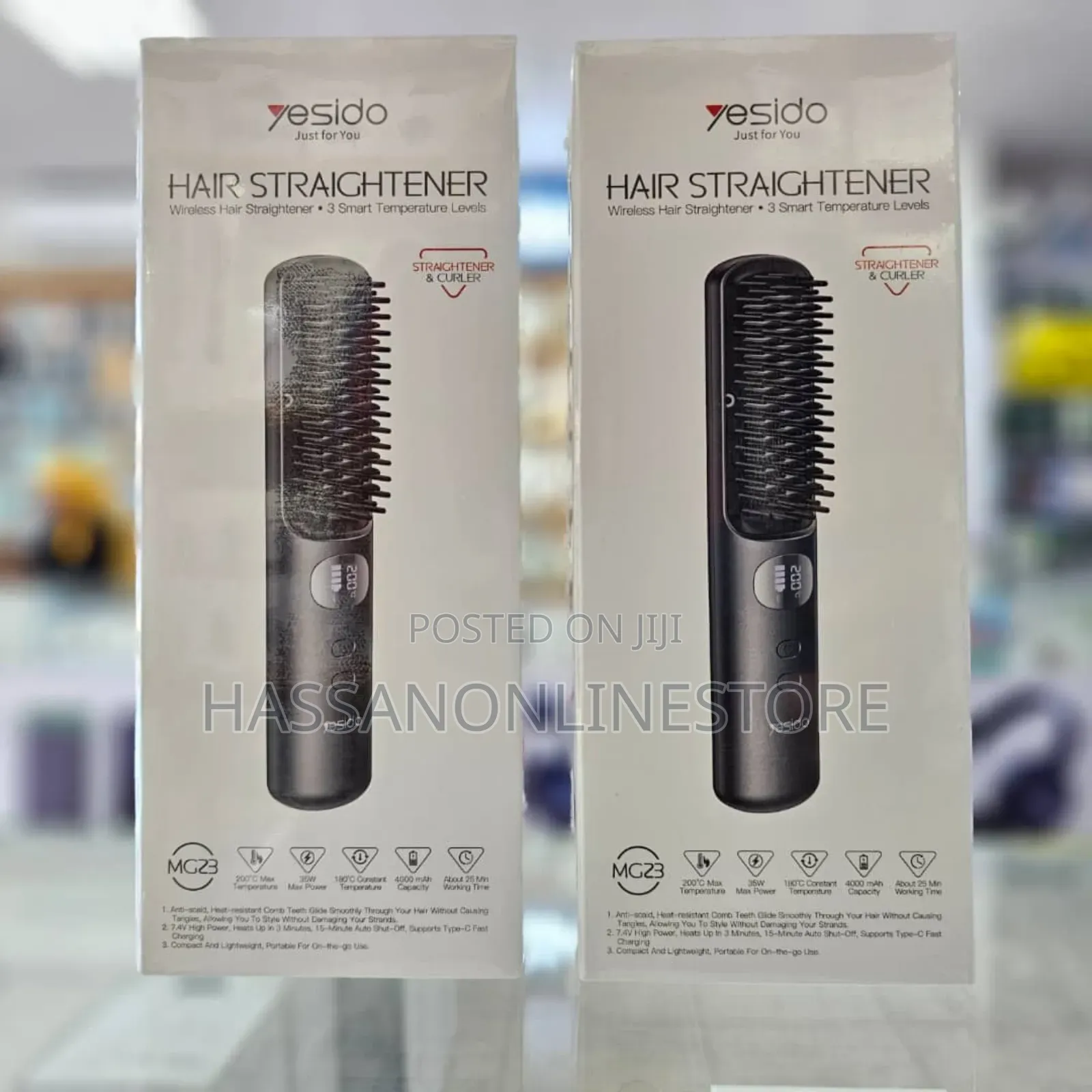 Yesido Mg23 Smart Temperature Control Cordless Hair Straightener
