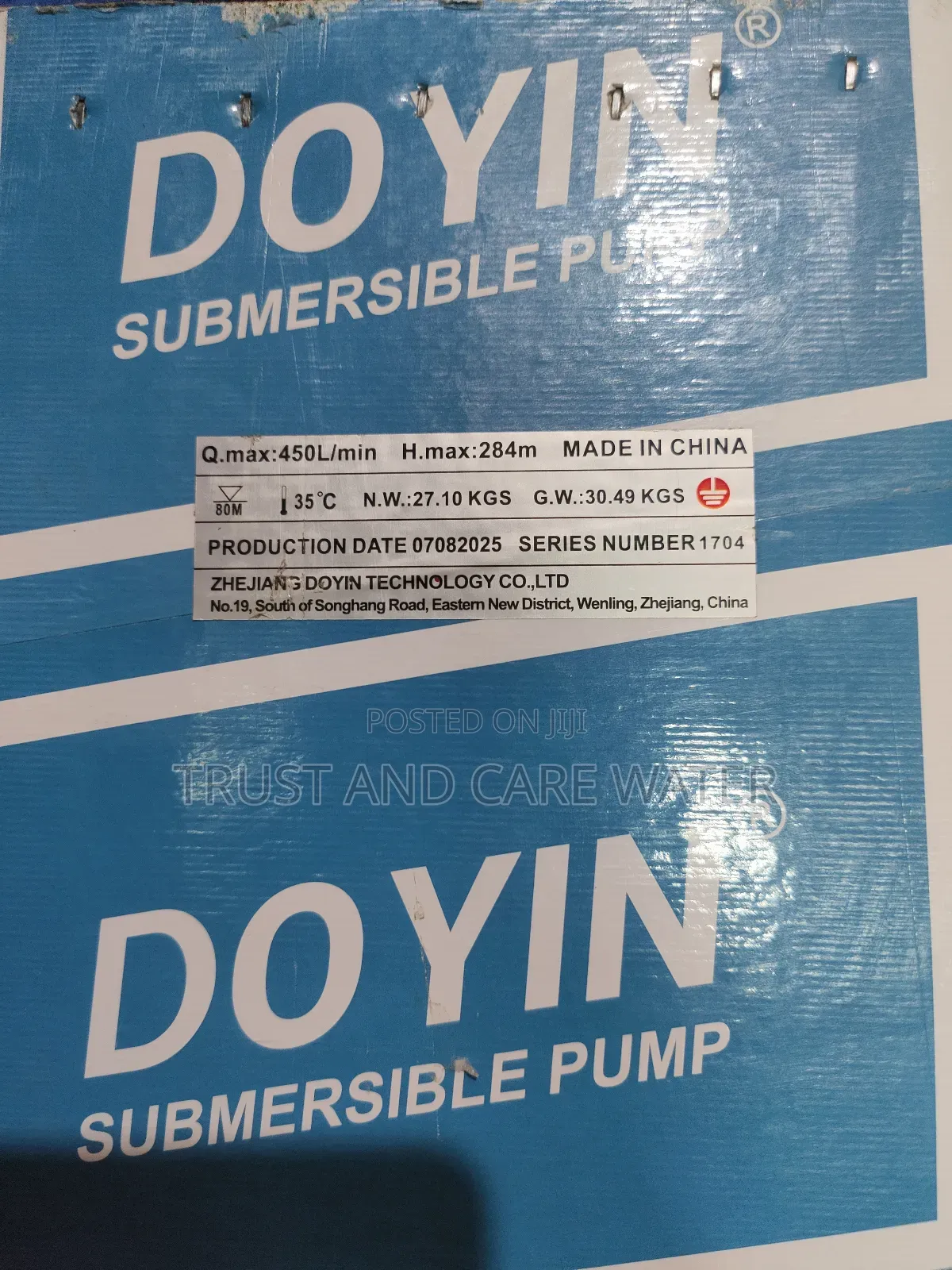 Doyin Submersible Pump 20hp