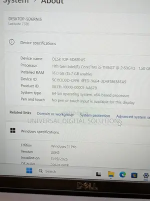 Laptop Dell Latitude 7320 16GB Intel Core I5 SSD 256GB
