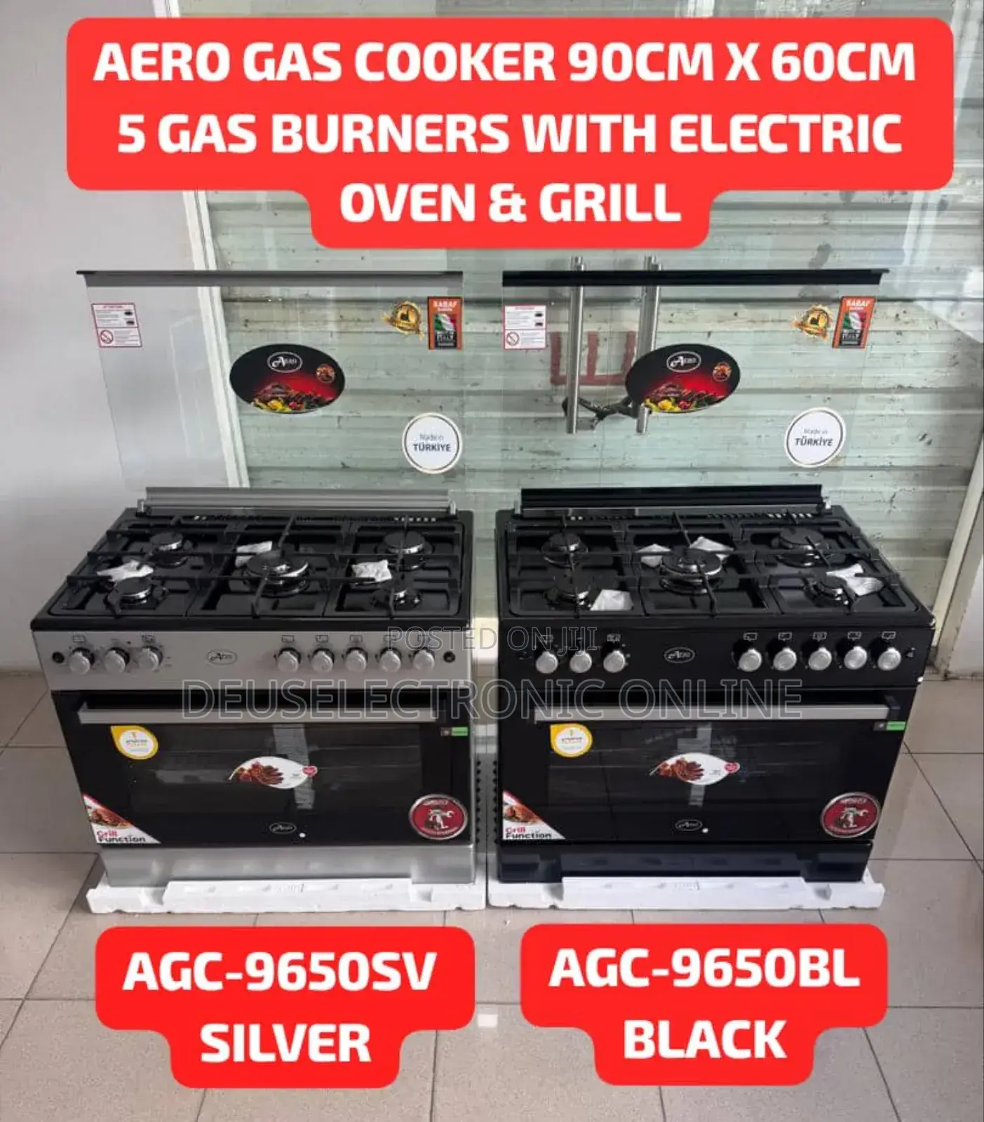 *Aero Free Standing Gas Cookers:*