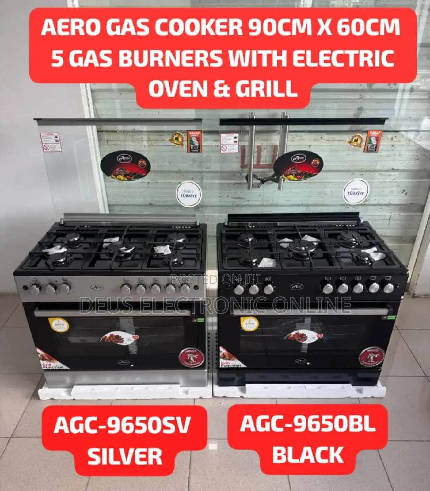 *Aero Free Standing Gas Cookers:*