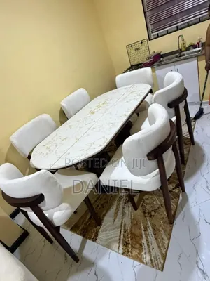 Dining Table Ya Kisasa Viti Sita