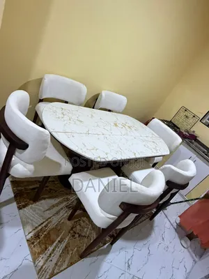 Dining Table Ya Kisasa Viti Sita