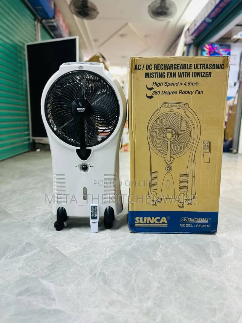 Sunca Rechargeable Mist Fan/Air Cooler 4l