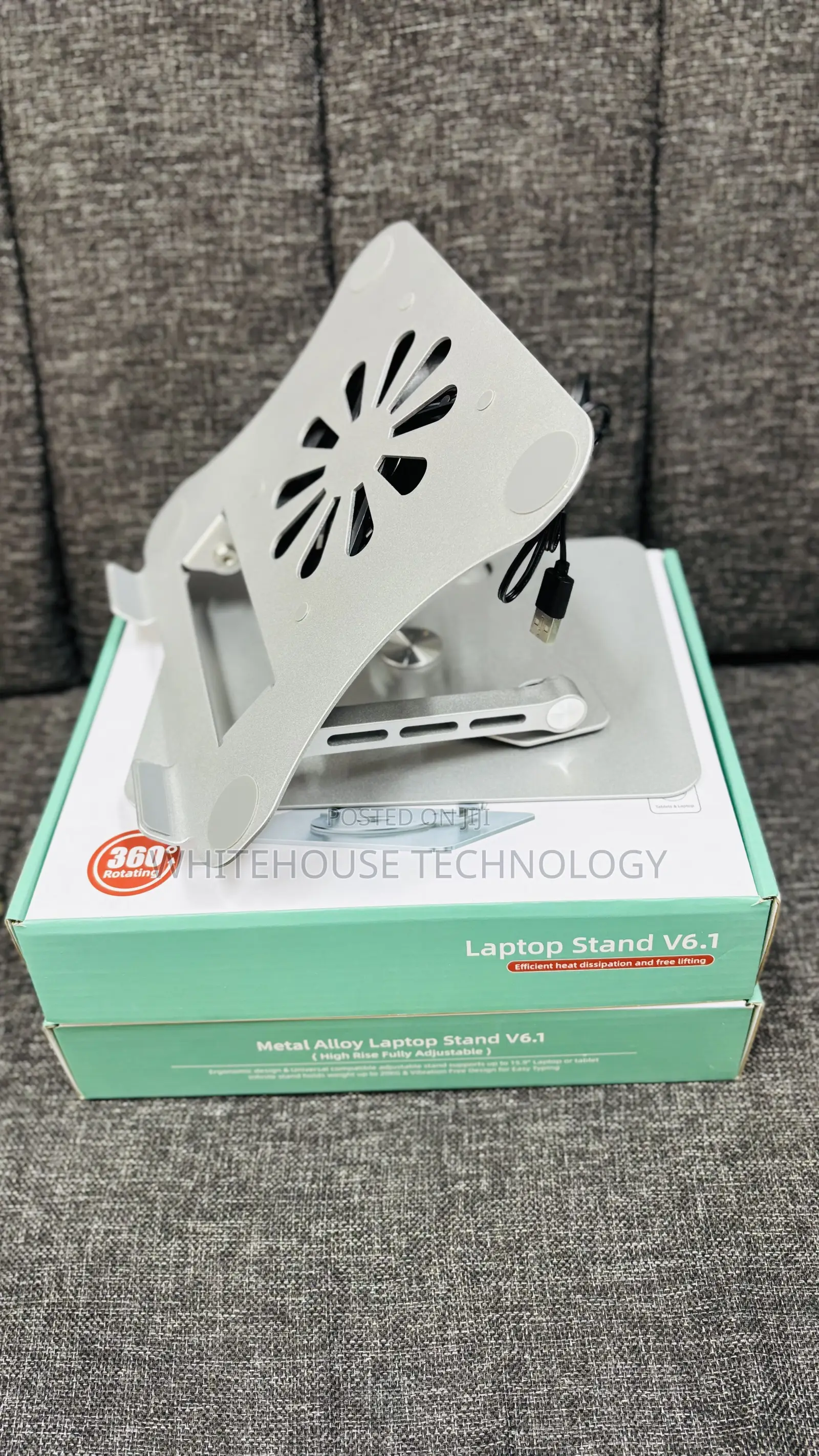 Rotating Laptop Stand With Fan