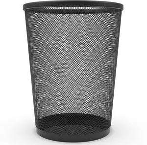 Round Net Metal Dustbin 33cm