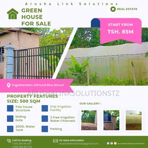Greenhouse+2 Rooms+ 2000l Water Tank+Fenced+W-Channel at Engosheraton