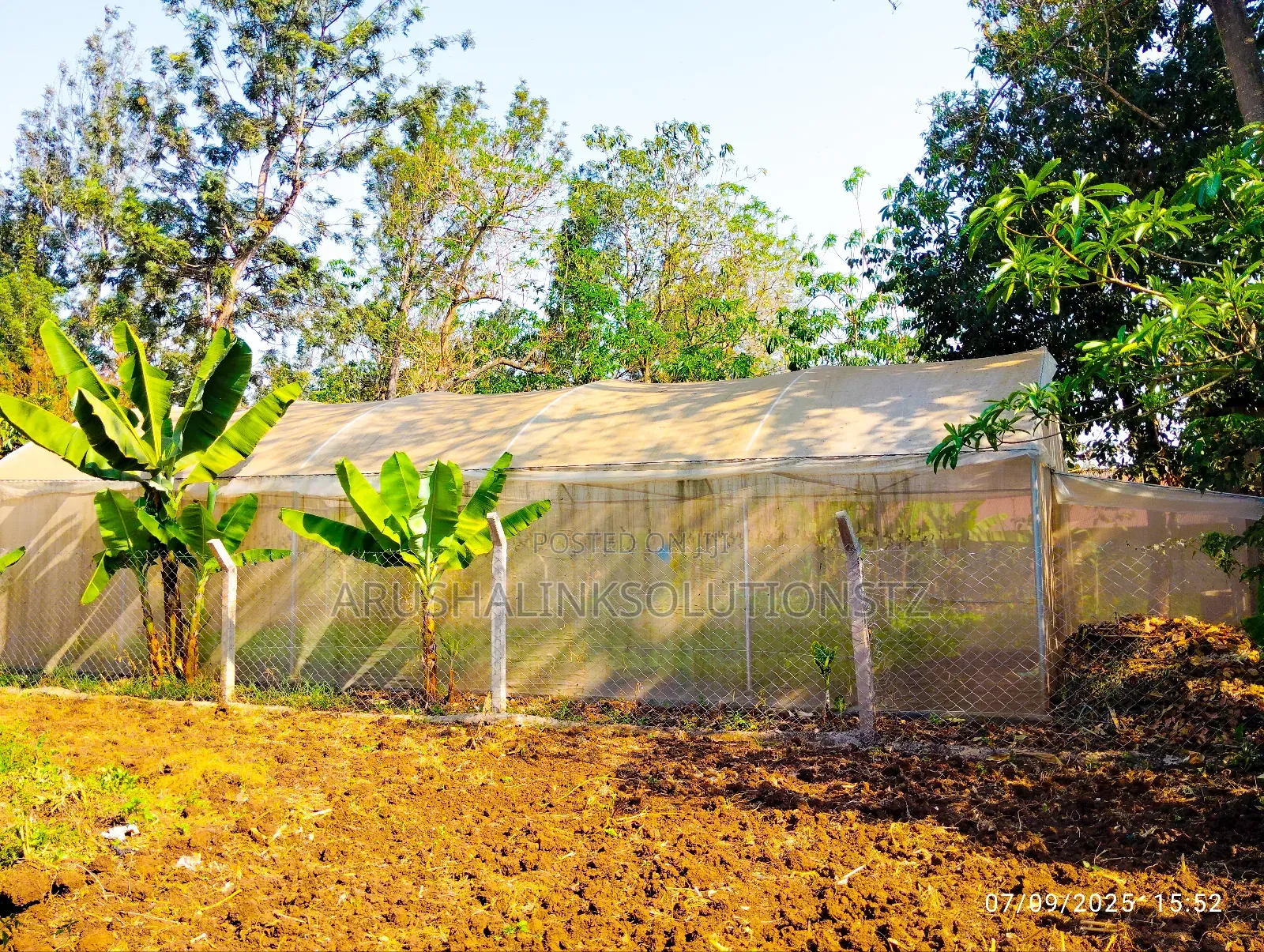 Greenhouse+2 Rooms+ 2000l Water Tank+Fenced+W-Channel at Engosheraton