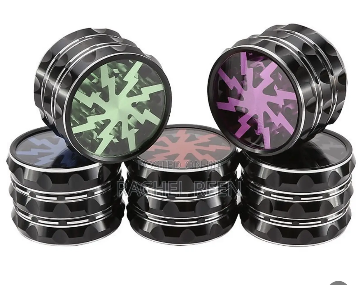 Transparent Metallic Herb Grinder