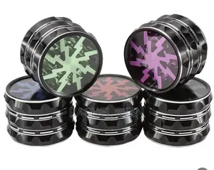 Transparent Metallic Herb Grinder