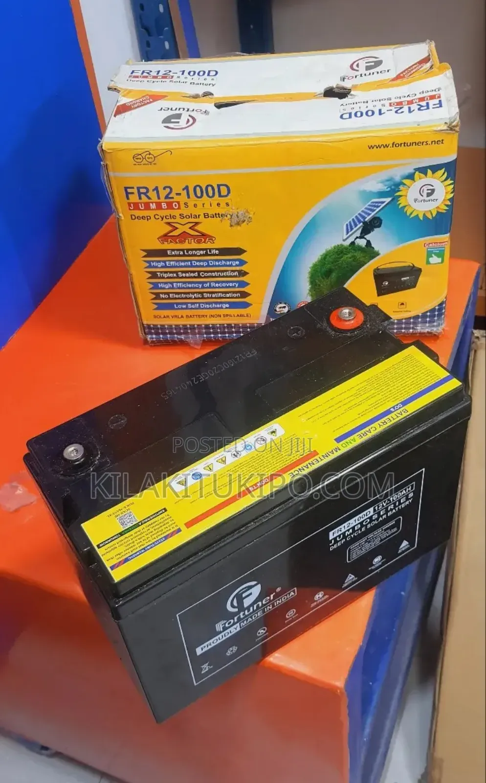 Deep Cycle Solar Battery 12v-100ah India
