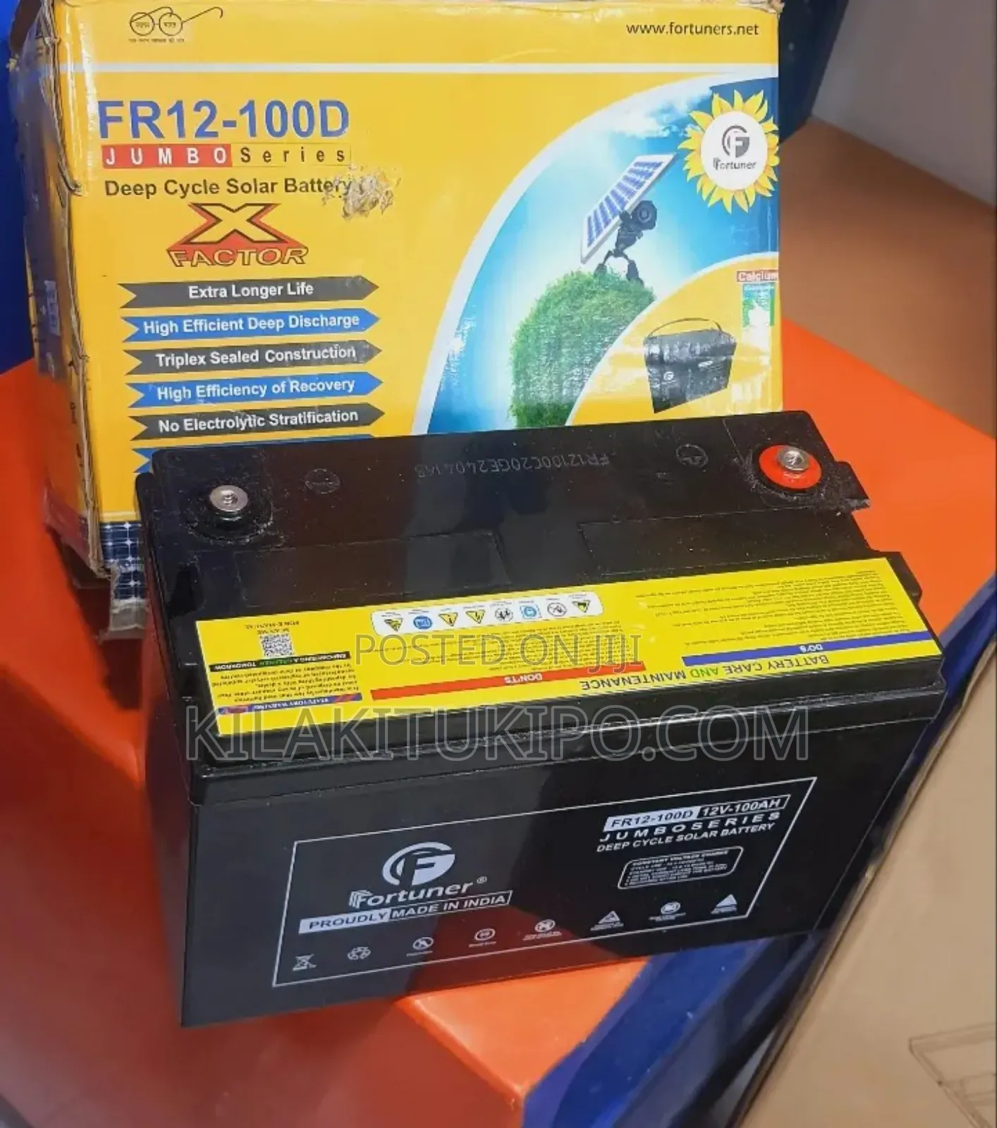 Deep Cycle Solar Battery 12v-100ah India