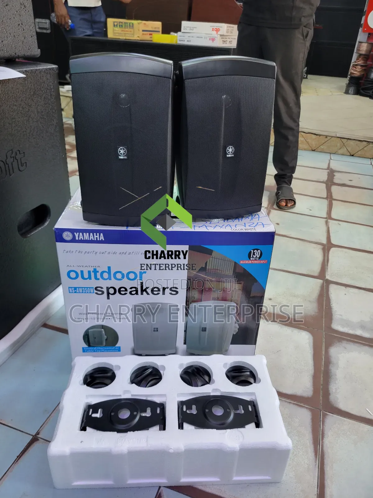 A Pair of Yamaha All-Weather Indoor/Outdoor Wall Mount Speakers 130w