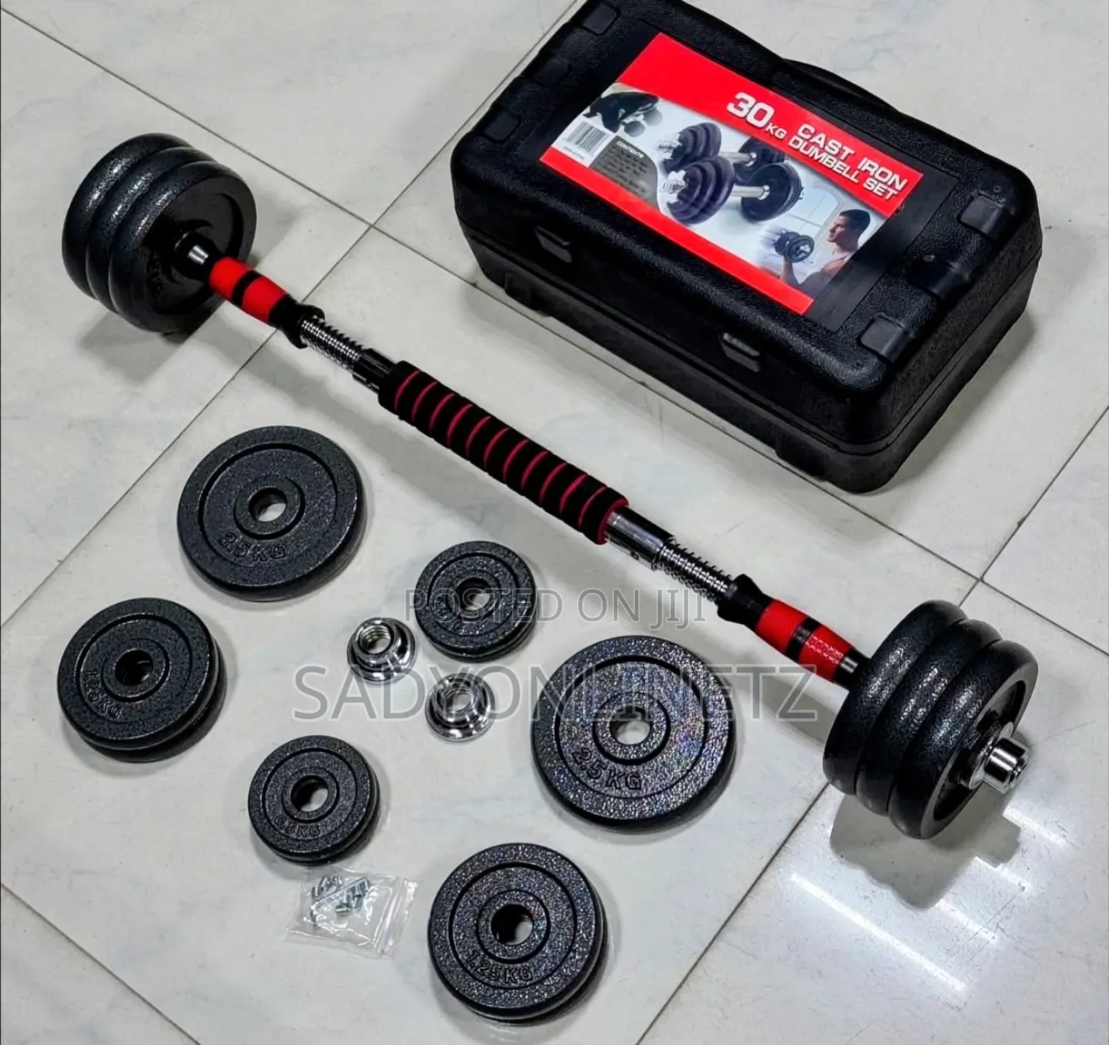 30kg Dumbbell Set With Connector