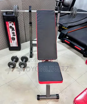 50kg Dumbbell Set With Simple Bench