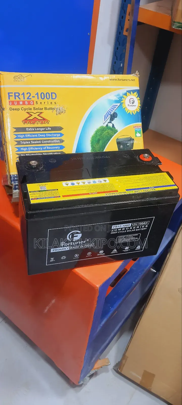 Deep Cycle Solar Battery 12v-100ah India