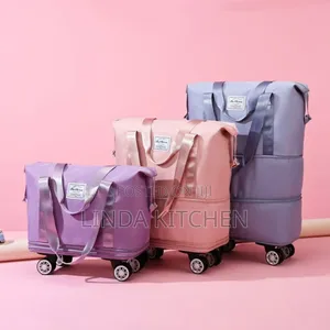 Waterproof Expendable Traveling Duffel Bag With Wheels