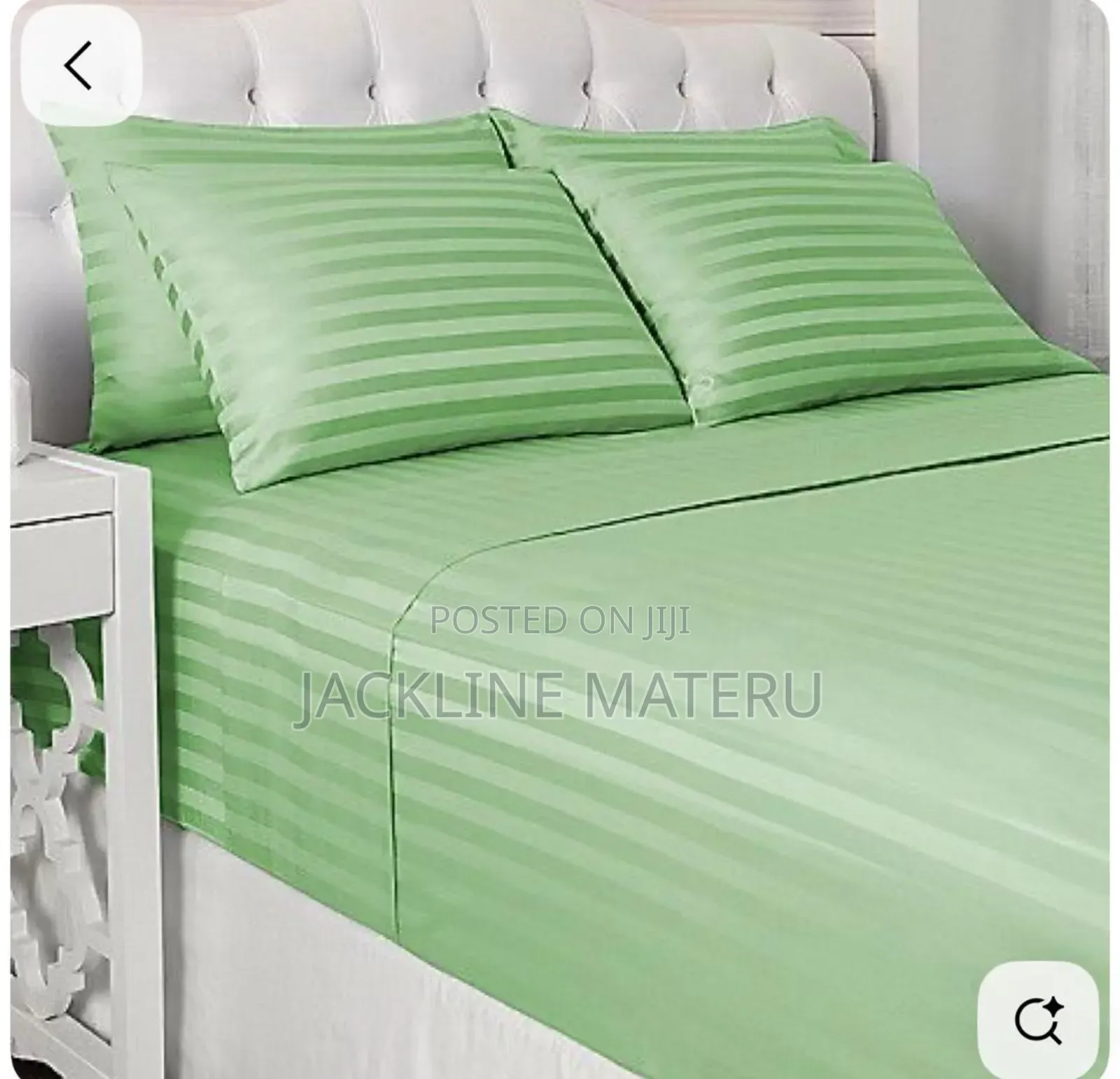 Shuka Za Uganda Zenye Strips 2 Bedsheets+ 4 Pillow Cases Pure Cotton