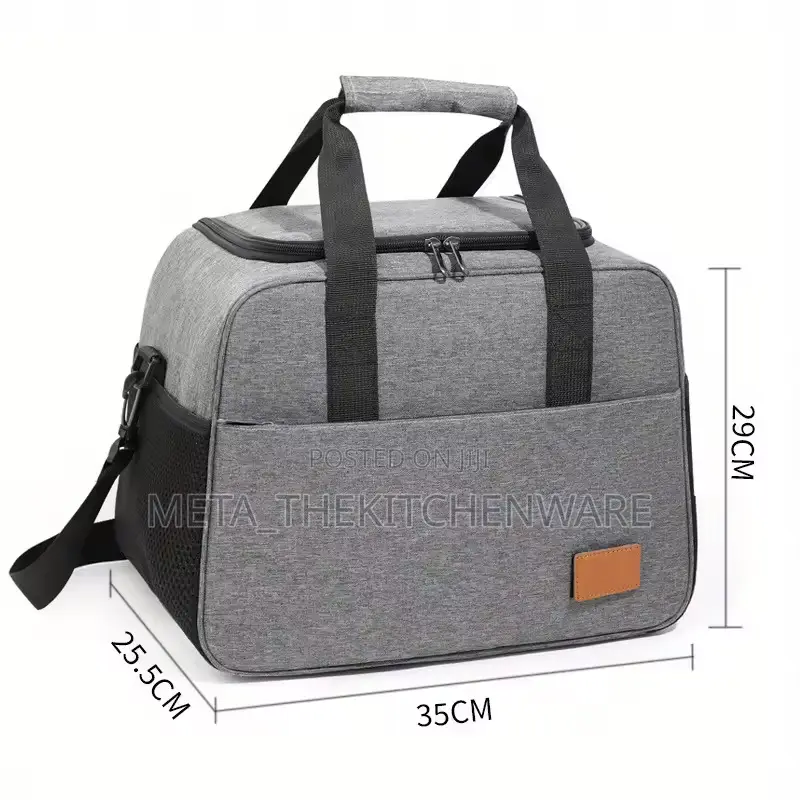 Large Capacity Thermal Food Carrier Cooler Bag 12l
