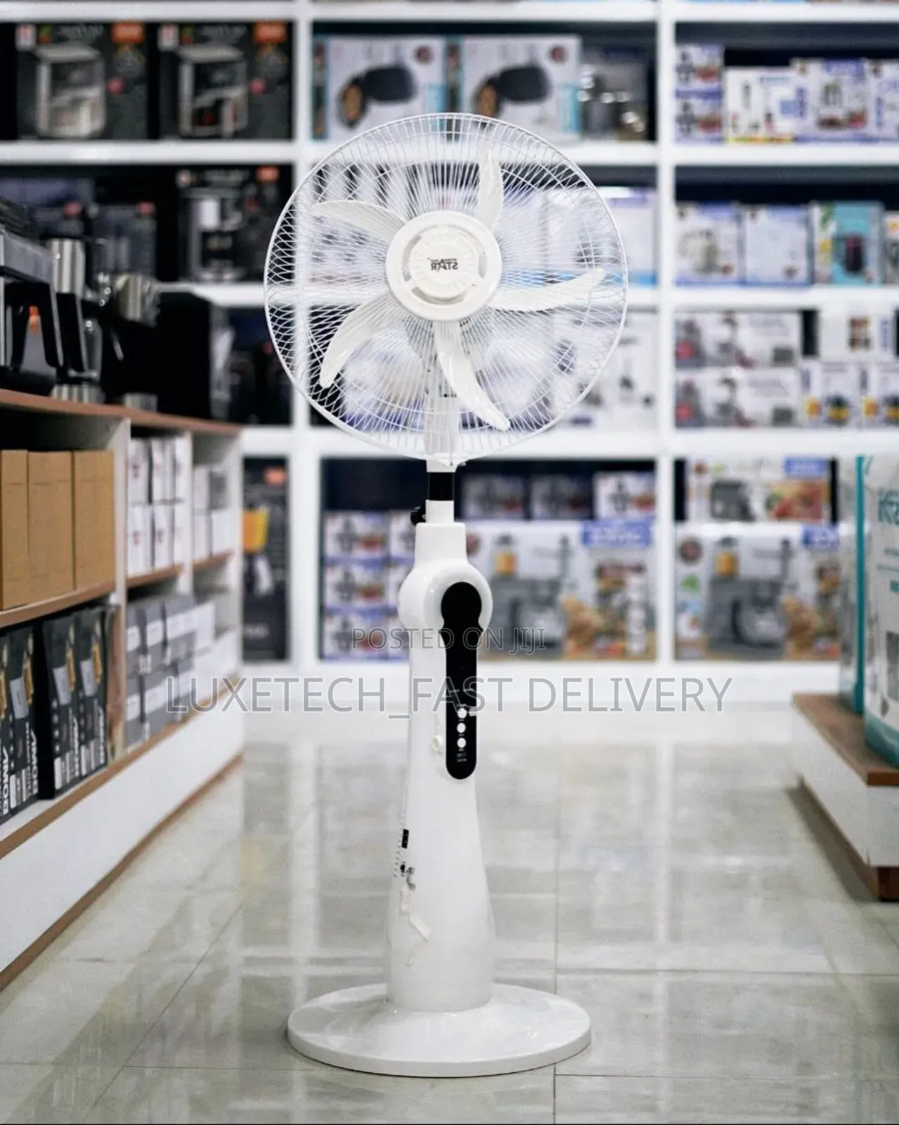 Winning Star St-4004 Rechargeable 16-Inch Oscillating Stand Fan