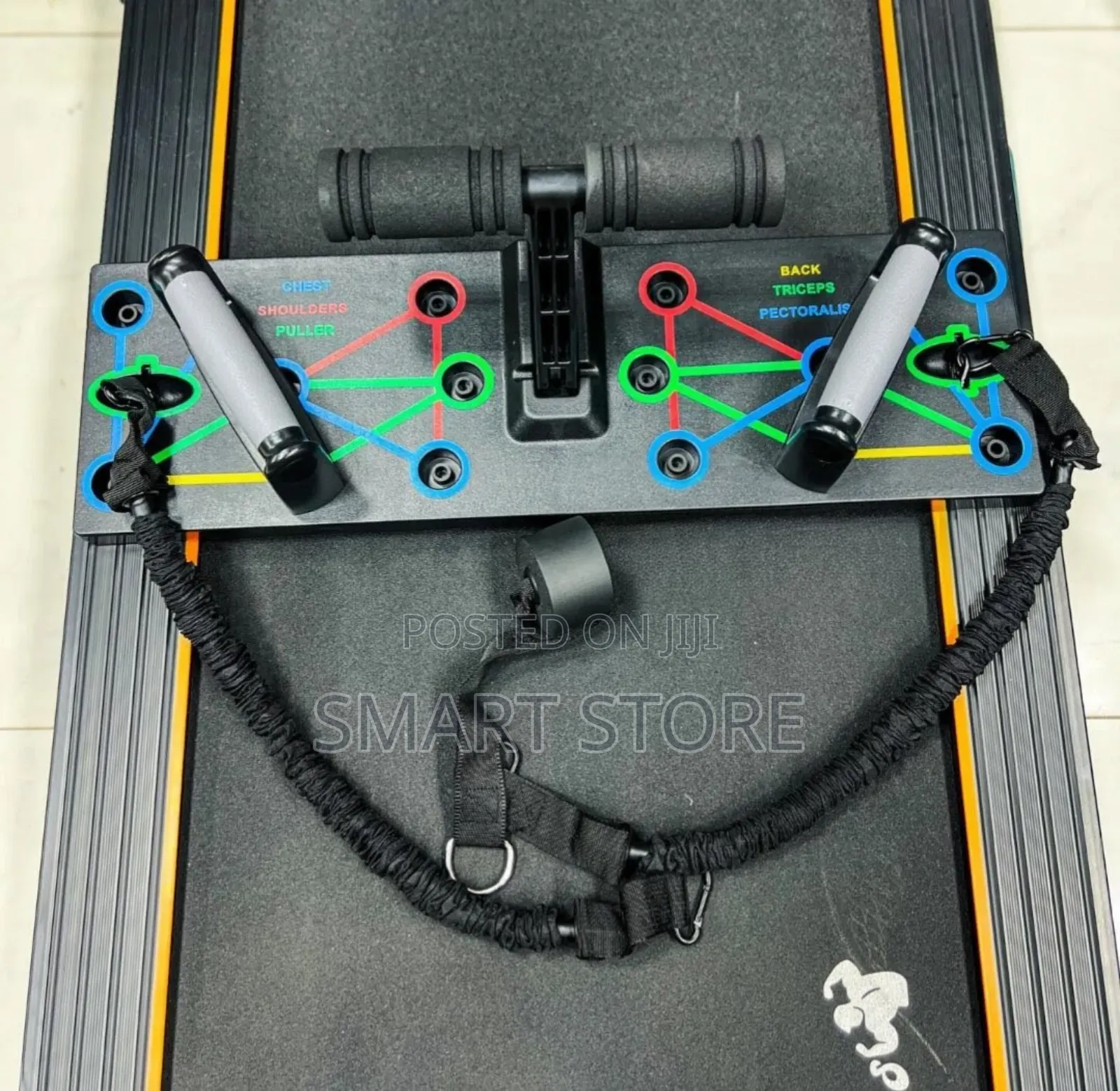 Push-Up Board With Sit Up Bar Resistance Band