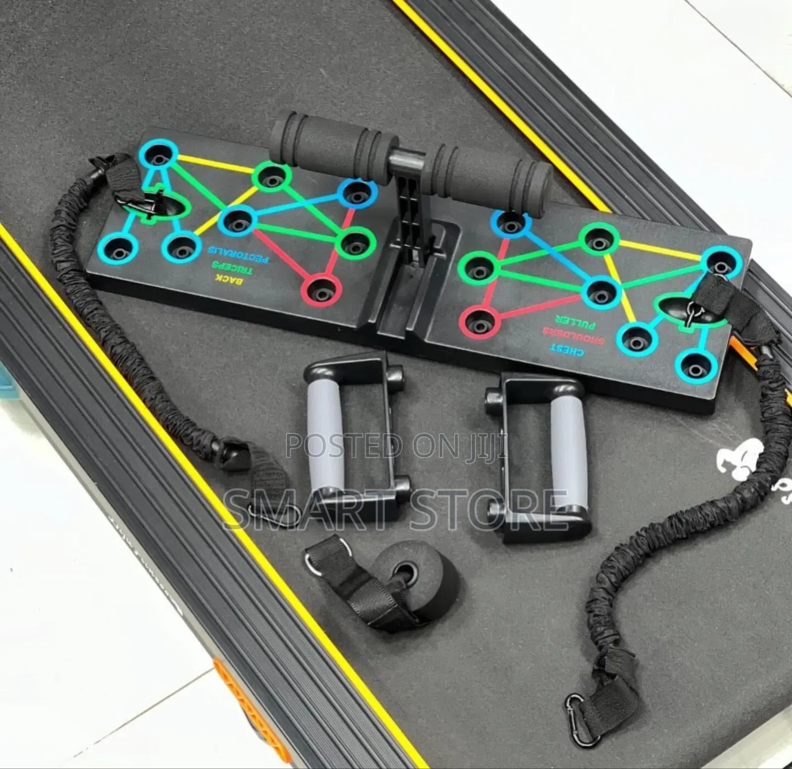 Push-Up Board With Sit Up Bar Resistance Band
