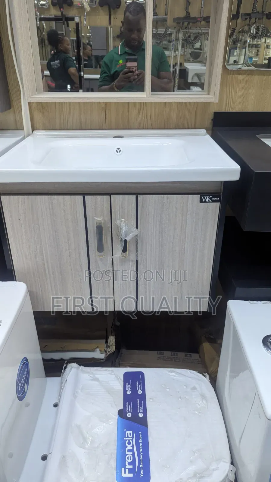 Large Hand-Wash Basin With Cabinet Complete