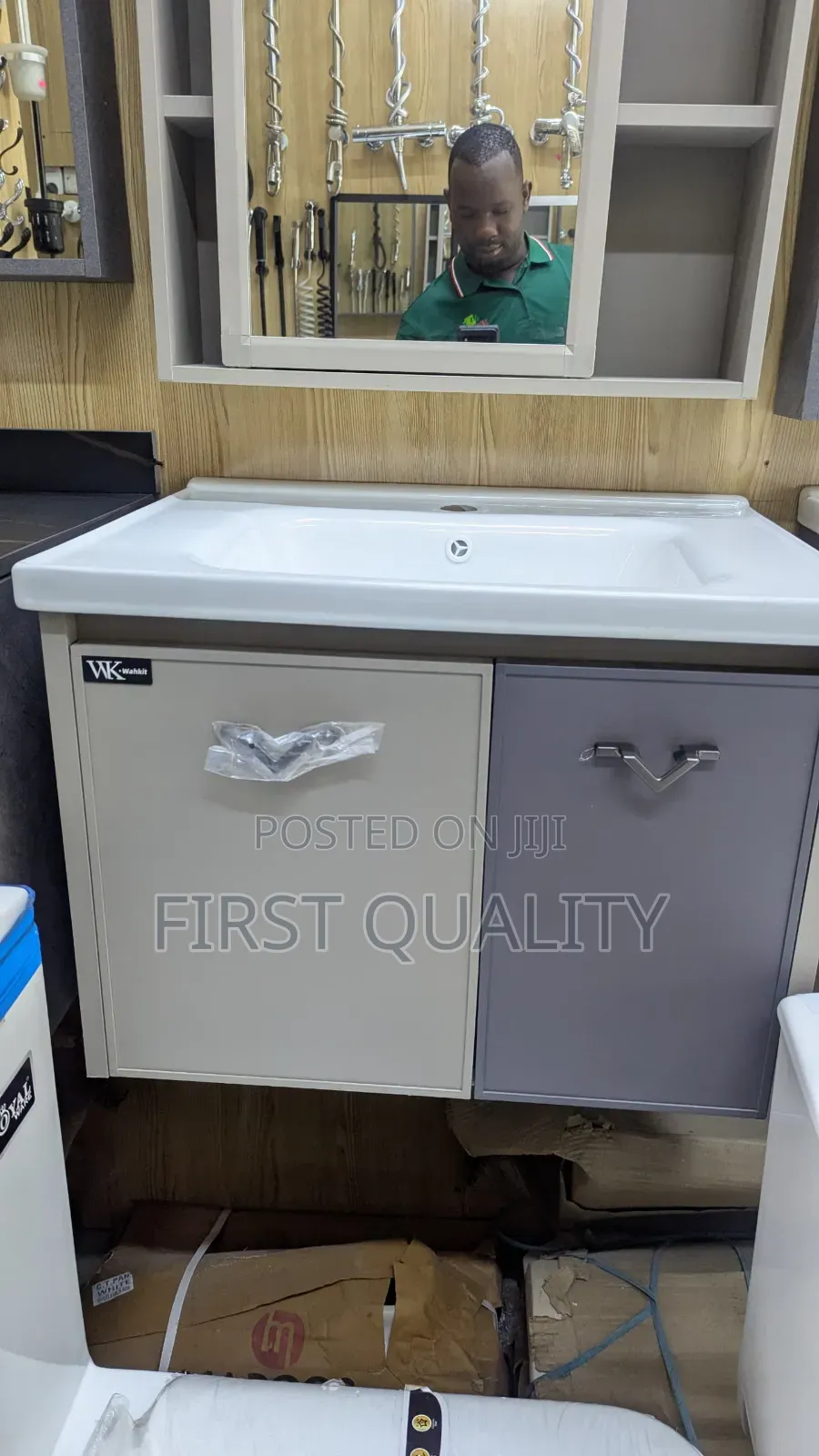 Large Hand-Wash Basin With Cabinet Complete