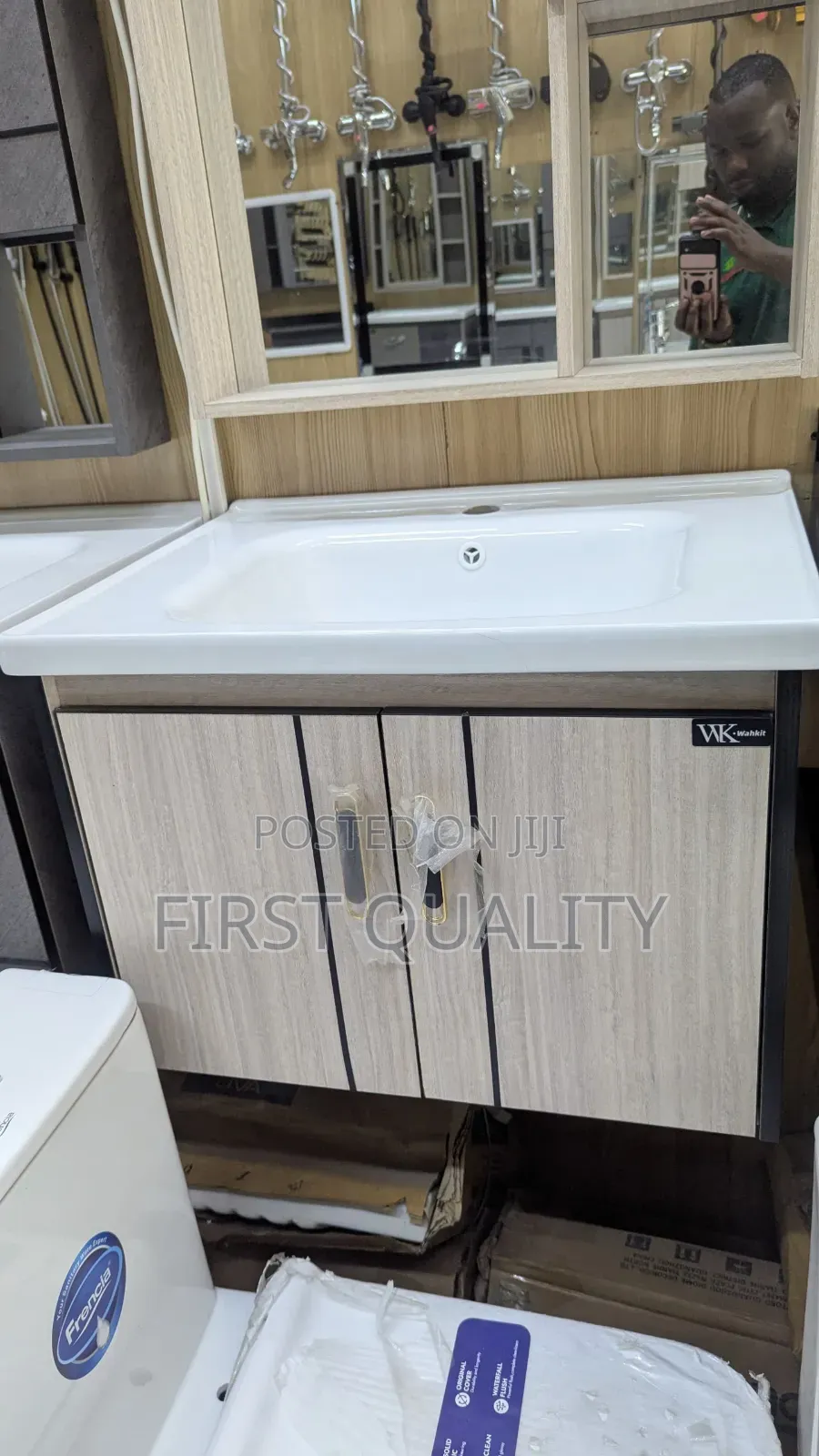 Large Hand-Wash Basin With Cabinet Complete