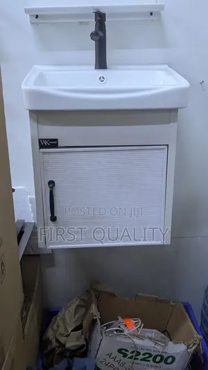 Small Hand Wash Basin With Cabinet One Door