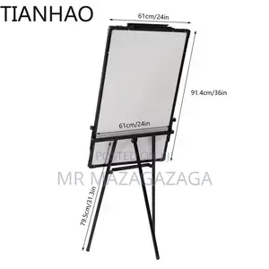 White Board With Stand 70cmx100cm
