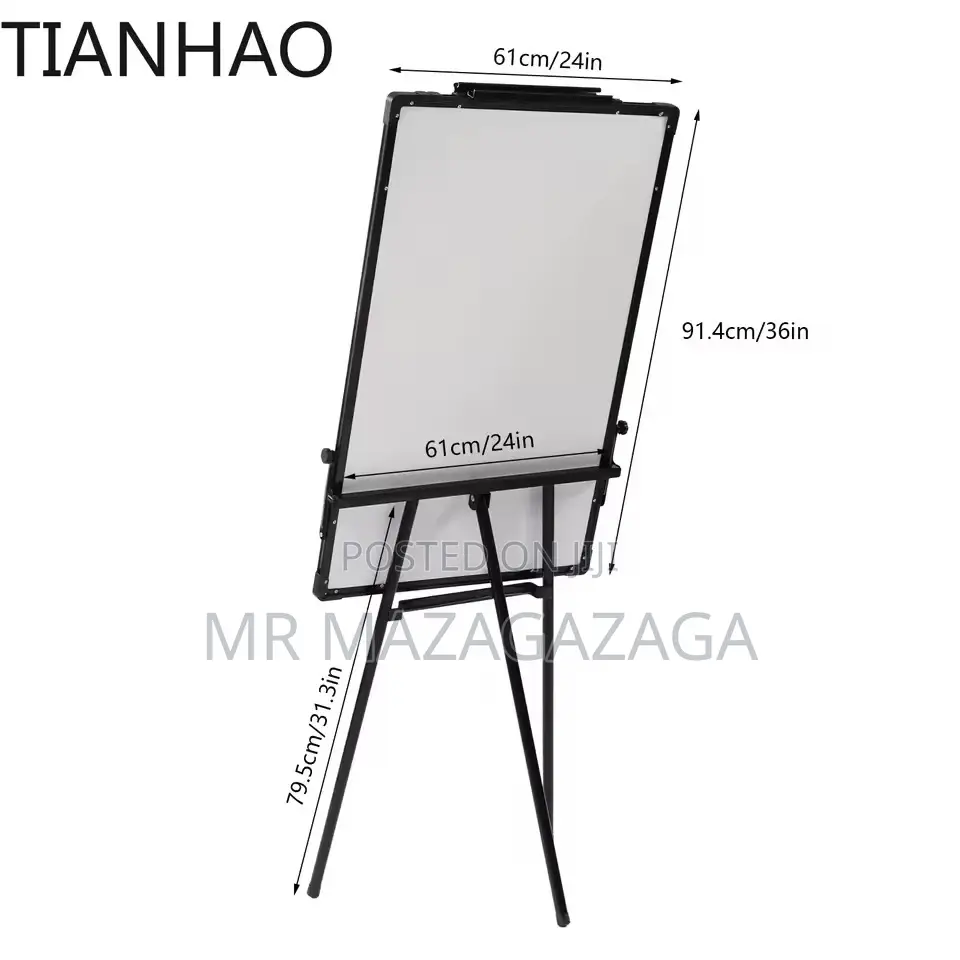 White Board With Stand 70cmx100cm