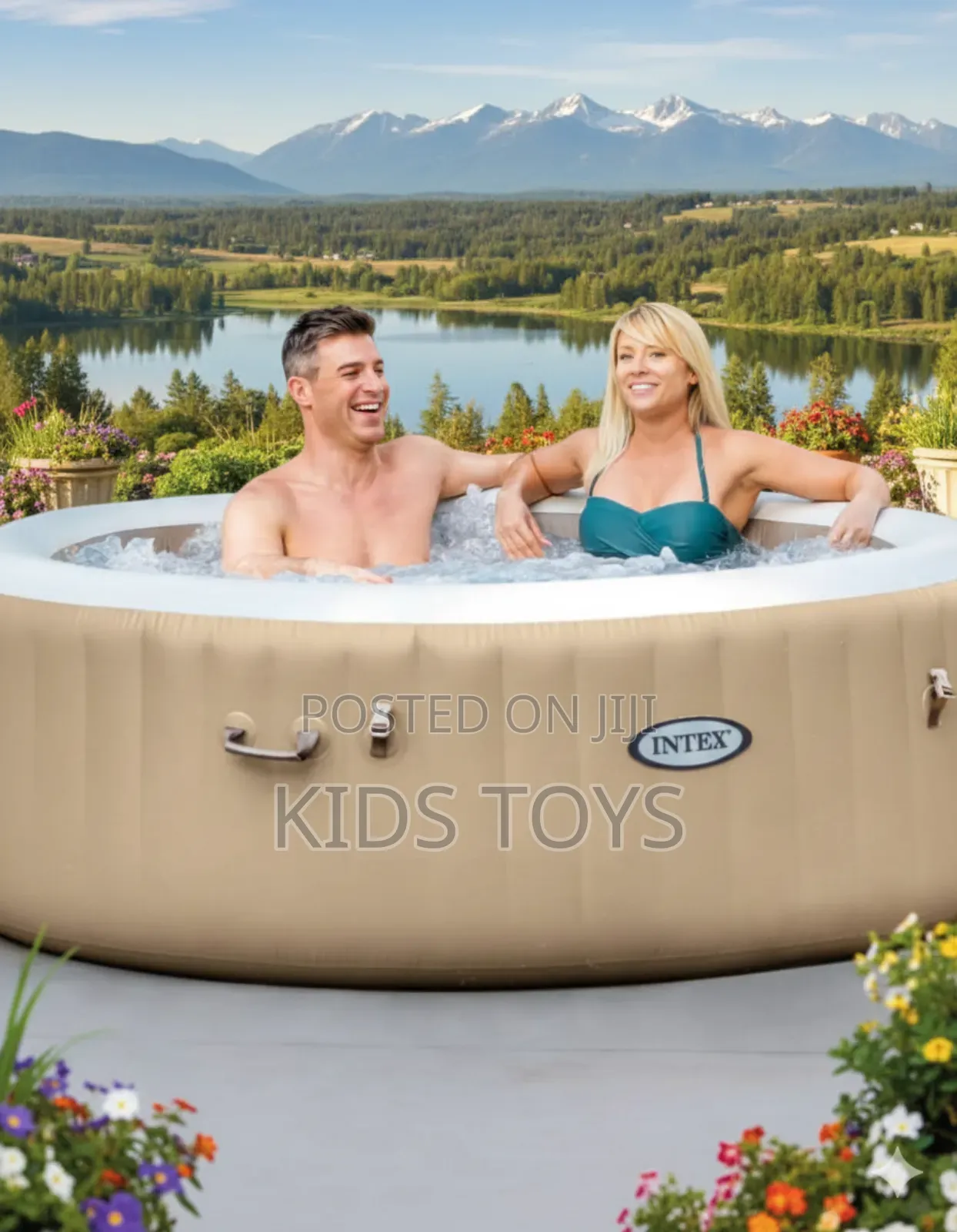 Inflatable Spa 6 Person Hot Tub.